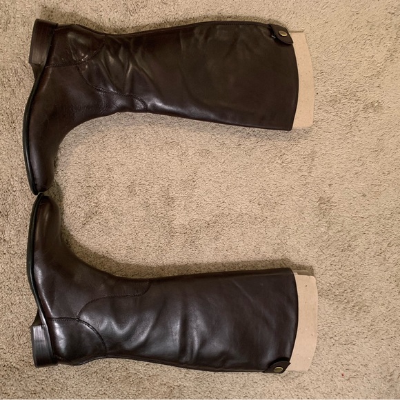 Franco Sarto chocolate brown leather boots! Size 10 - Picture 4 of 5